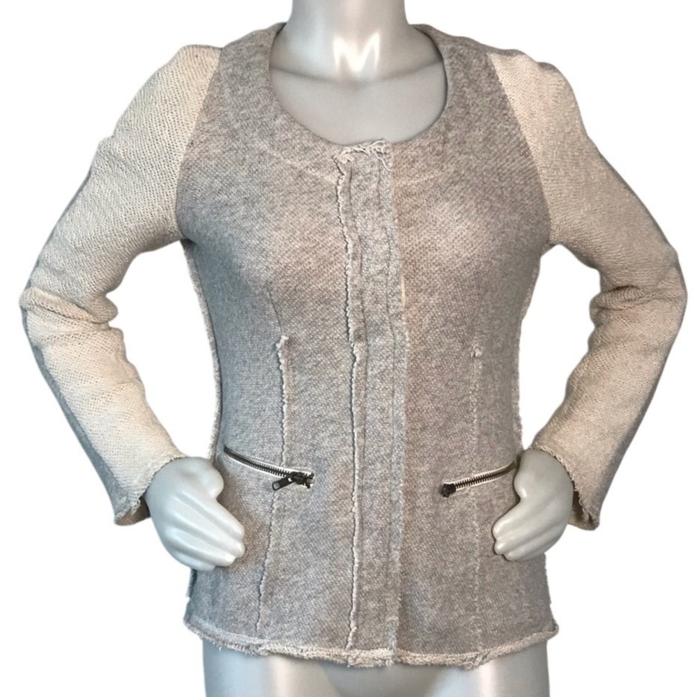 DREW GREY‎ & CREAM SWEATER JACKET